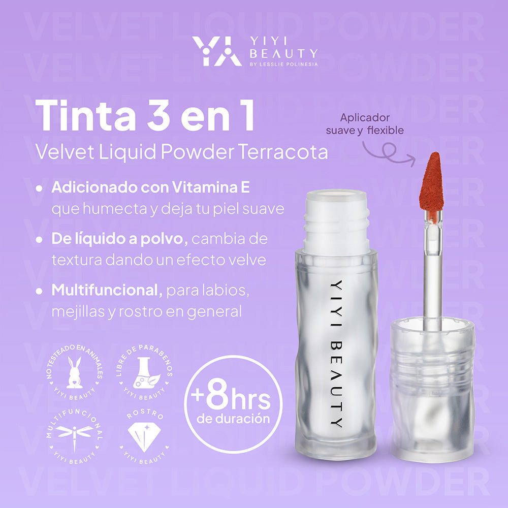 Tinta 3 en 1 / Blush | Velvet Liquid Powder